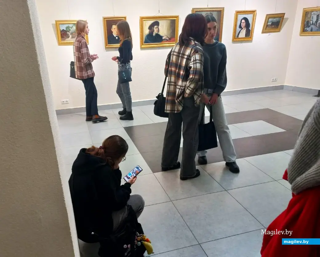 31.01.2025, Могилев, выставочный зал музея истории города. Открытие выставки Юделя Пэна.