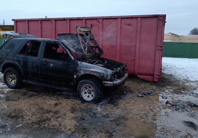 Автомобиль Honda горел сегодня в Могилевском районе