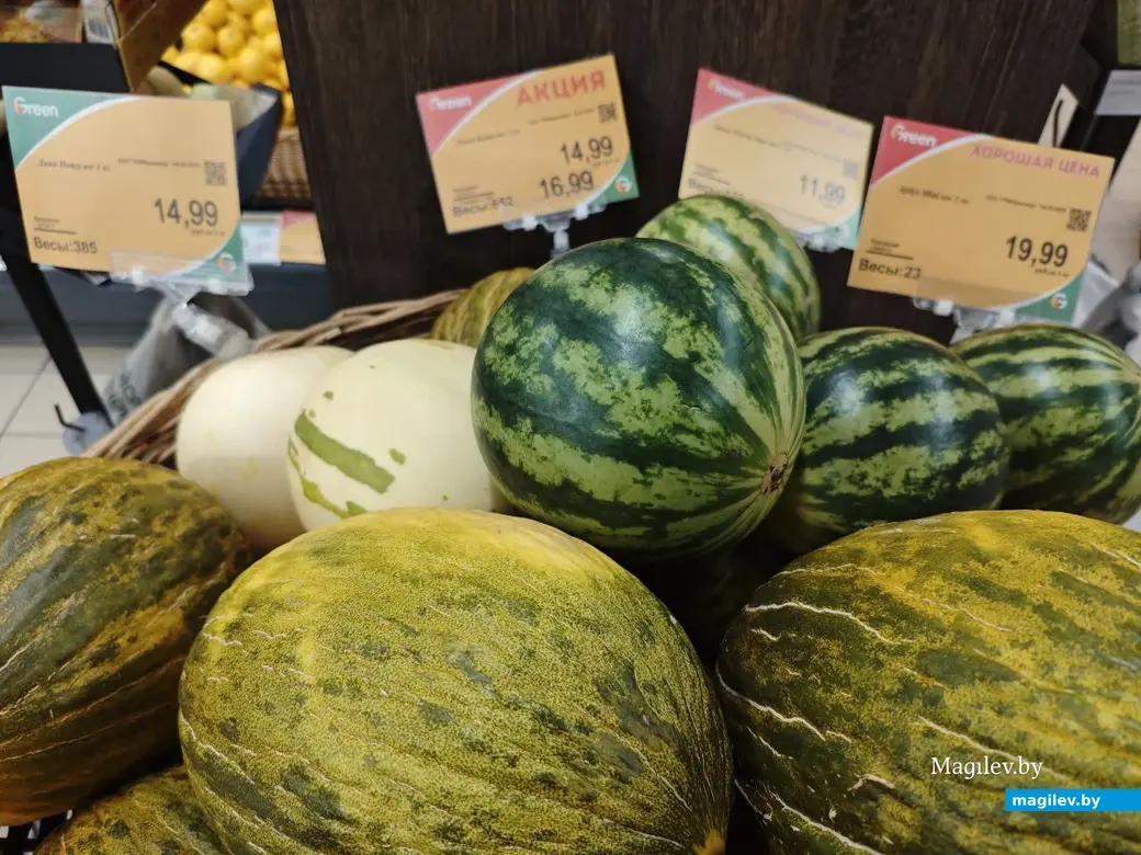 4 февраля 2025 года. Могилев. Магазин «Грин»по улице Островского. Арбузы.