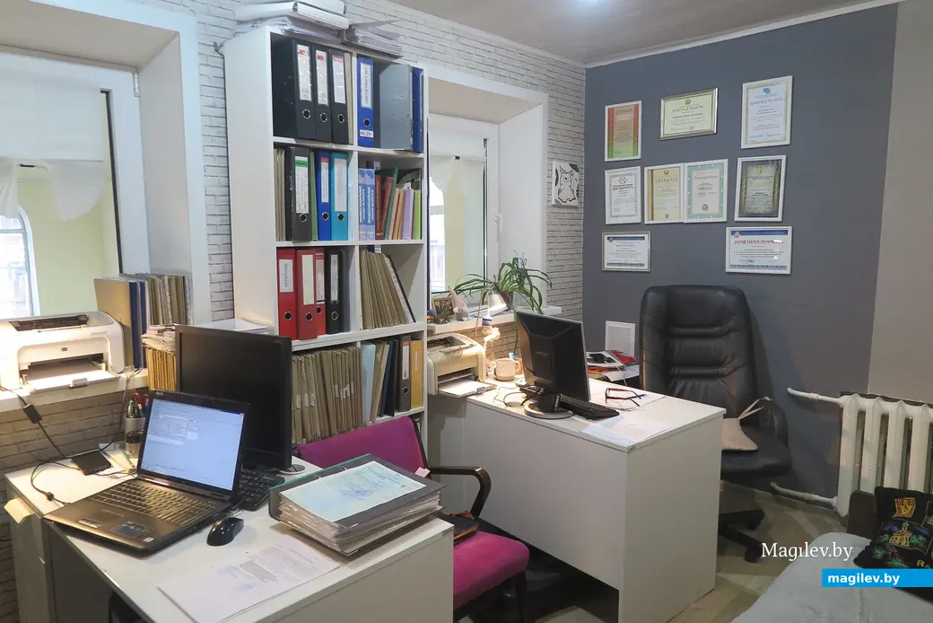 Февраль 2025 г. Могилев, пер. Пожарный, детско-юношеская школа «Спартак-35». Там, где кабинет администрации, 100 лет назад сидел раввин...