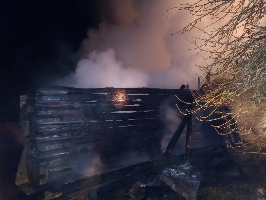 6.02.2025 г. Осиповичский район, д. Деревцы. Фото: Могилевское областное УМЧС