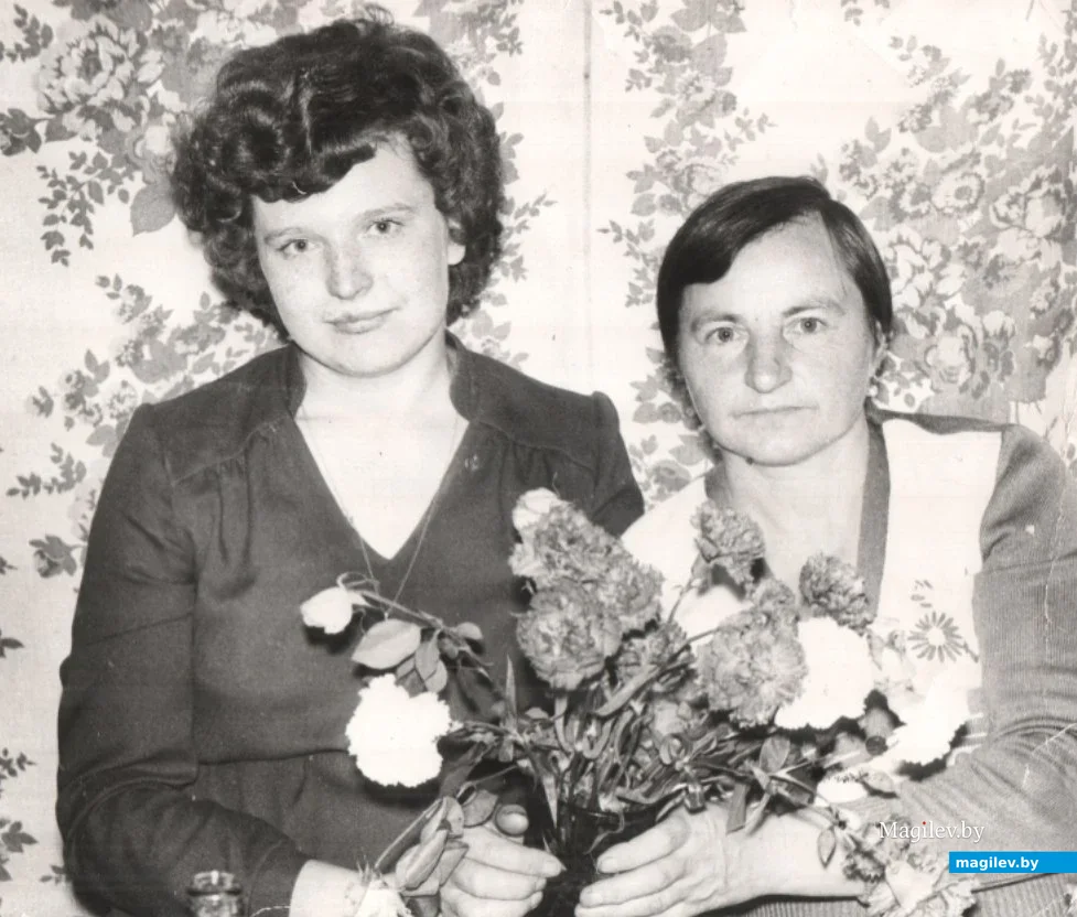 Галина Игнатовна Дегтеренок с коллегой, 1983 год.