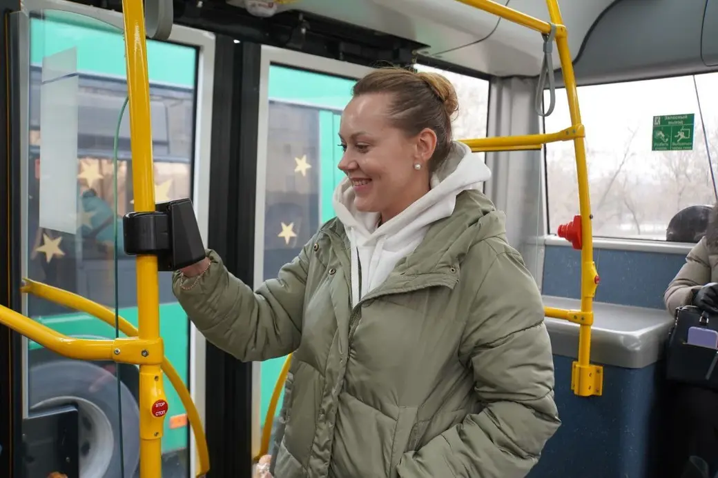 Февраль 2025 г. Могилев. В троллейбусах областного центра заработали валидаторы.