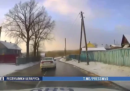 В Осиповичском районе подозреваемый в преступлении пытался скрыться на автомобиле