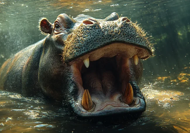 Муж в ужасе наблюдал, как разъяренный бегемот убил его жену во время африканского сафари