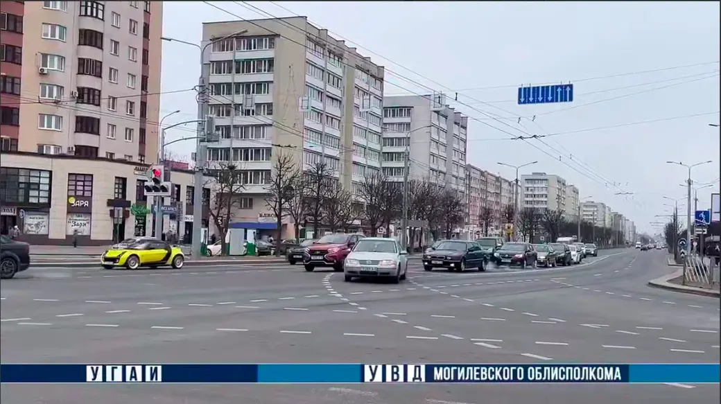 В Могилеве на пересечении проспекта Пушкинского с улицей Островского изменена организация дорожного движения. Фото ТК-Милиция Могилевщины.