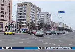 В Могилеве на пересечении проспекта Пушкинского с  улицей Островского изменена организация дорожного движения. Видео