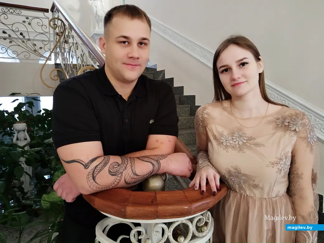 14.02.2025 г. Могилев, ЗАГС. Свадебная пара недели: Дарья и Станислав Ботвенковы.