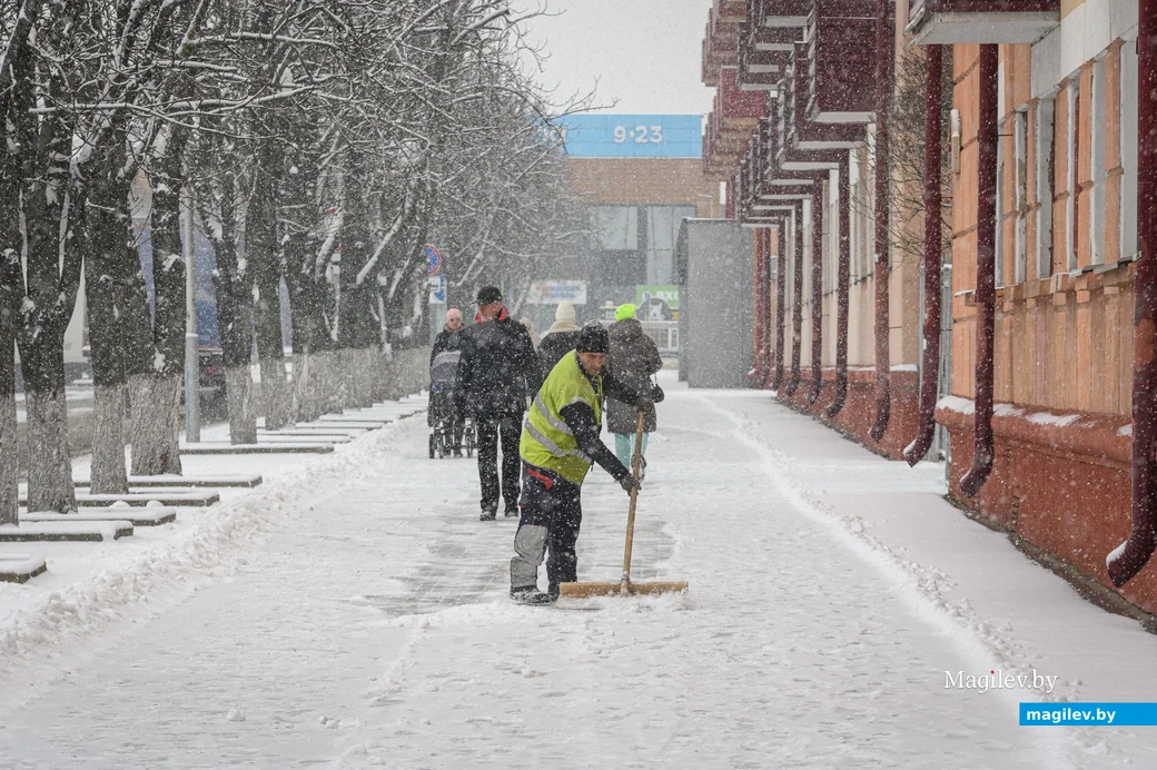 14.02.2025. ул.Советская. Долгожданный снегопад. Циклон