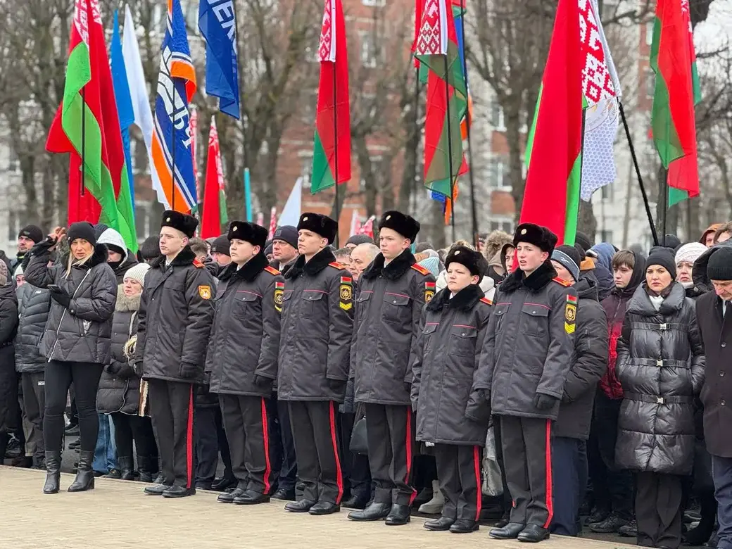 14.02.2025 г. Митинг-реквием прошел в Могилеве. Фото: t.me/moymogilev