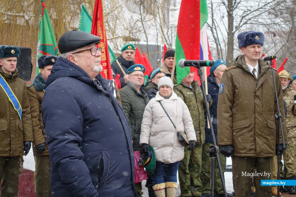 15.02.2025. Ул. Интернациональная. Возложение цветов к памятнику воинам-интернационалистам,