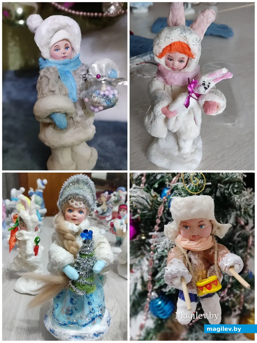 Ватные игрушки Валентины Просолович.