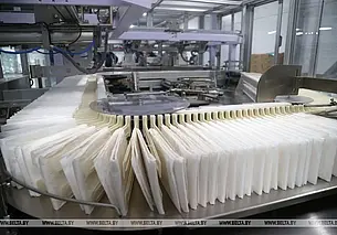 Новую линию по производству впитывающих одноразовых пеленок запустили в СЭЗ «Могилев»