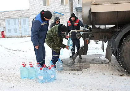 Осиповичи остались без воды: ночью прорвало трубопровод