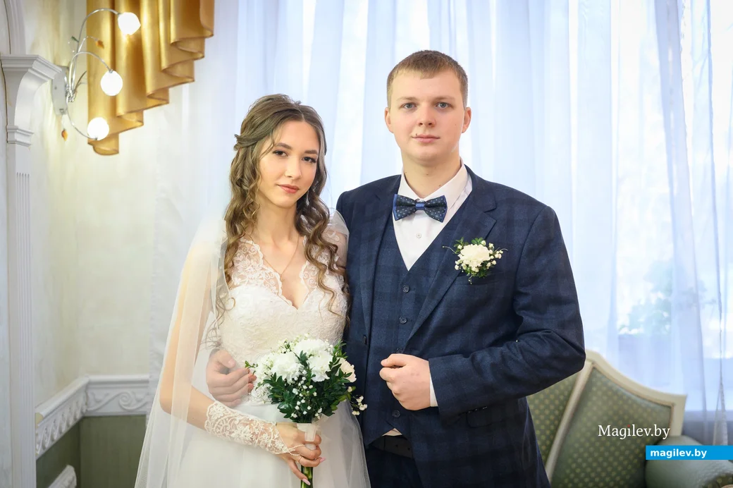 25.02.2025. Отдел ЗАГС Бобруйского горисполкома. Елизавета и Андрей Лавриненко. Фото: Александр