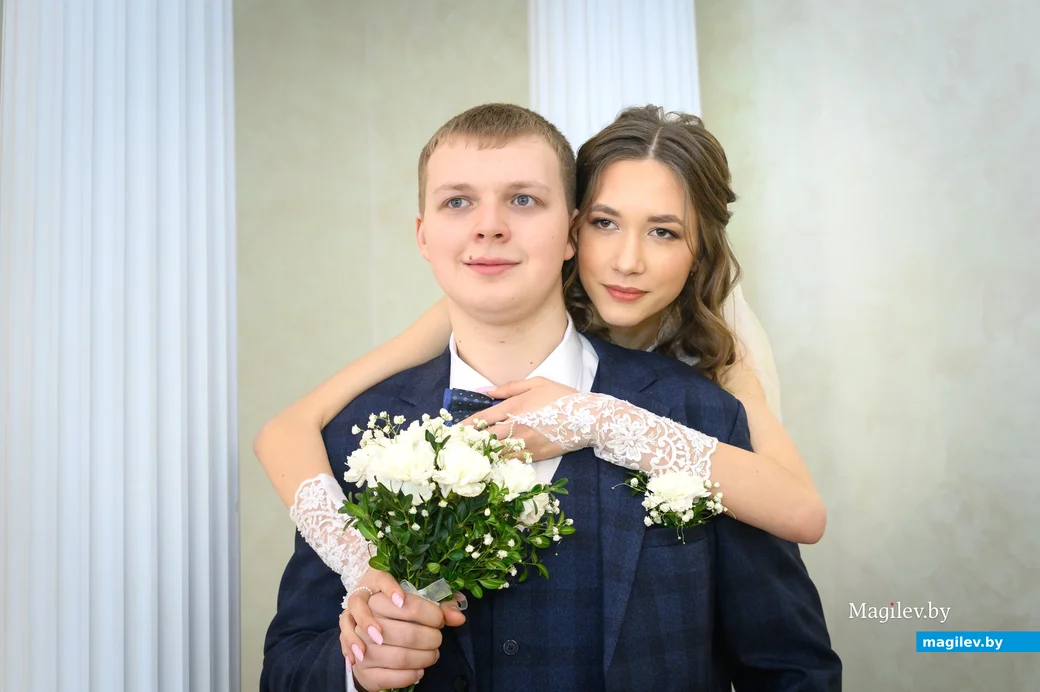 25.02.2025. Отдел ЗАГС Бобруйского горисполкома. Елизавета и Андрей Лавриненко. Фото: Александр