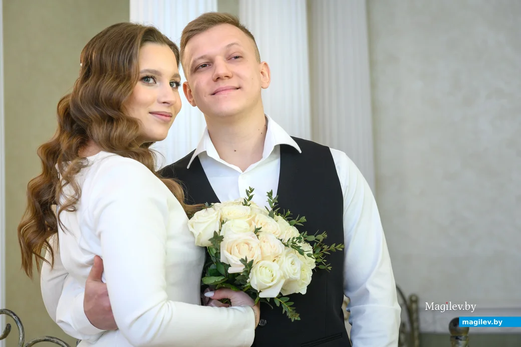 25.02.2025. Отдел ЗАГС Бобруйского горисполкома. Арина и Никита Науменко. Фото: Александр ЧУГУЕВ.