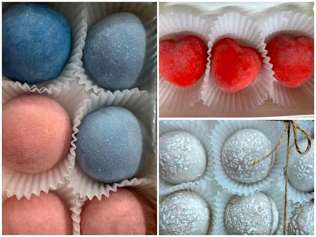 Десерт моти, созданный Полиной Чеченя.