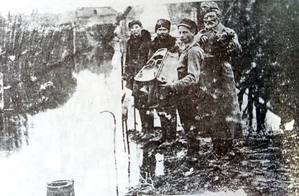 1926 год. Глуск. 7-й переулок при Минской улице. Фото из книги Наума Сандомирского "Отложенный