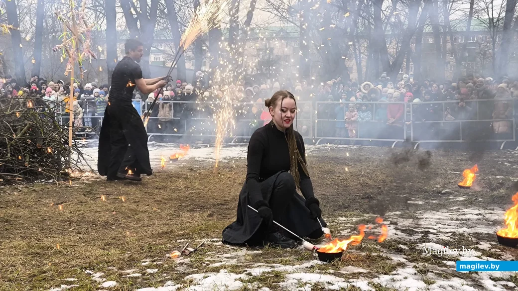 2.03.2025. Бобруйск. Праздник Масленицы в городском парке культуры и отдыха