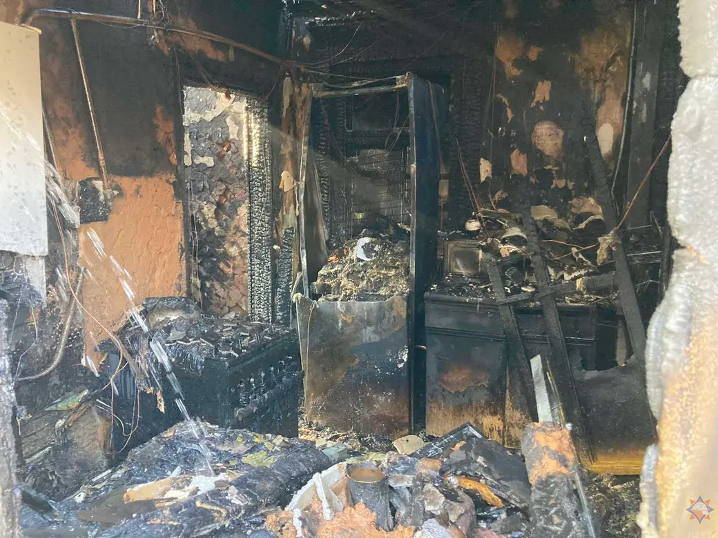 Осиповичи, 8 марта 2025 года. Пожар частного жилого дома на улице Ленинской.