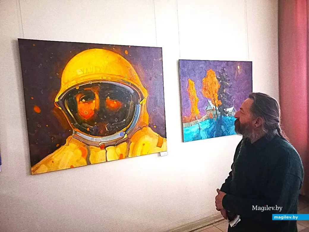 13.03.2025, Могилев, художественный музей имени Павла Масленикова. Торжественное открытие выставки картин Евгения Зайцева.