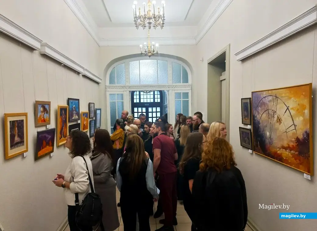 13.03.2025, Могилев, художественный музей имени Павла Масленикова. Торжественное открытие выставки картин Евгения Зайцева.