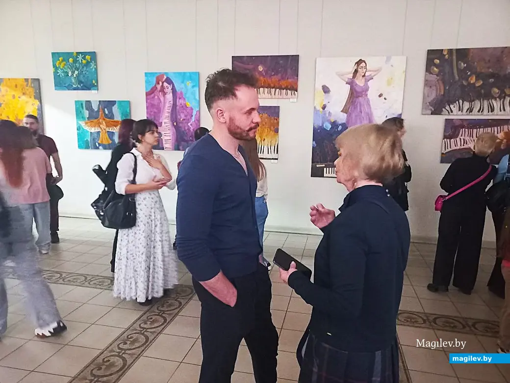 13.03.2025, Могилев, художественный музей имени Павла Масленикова. Торжественное открытие выставки картин Евгения Зайцева.