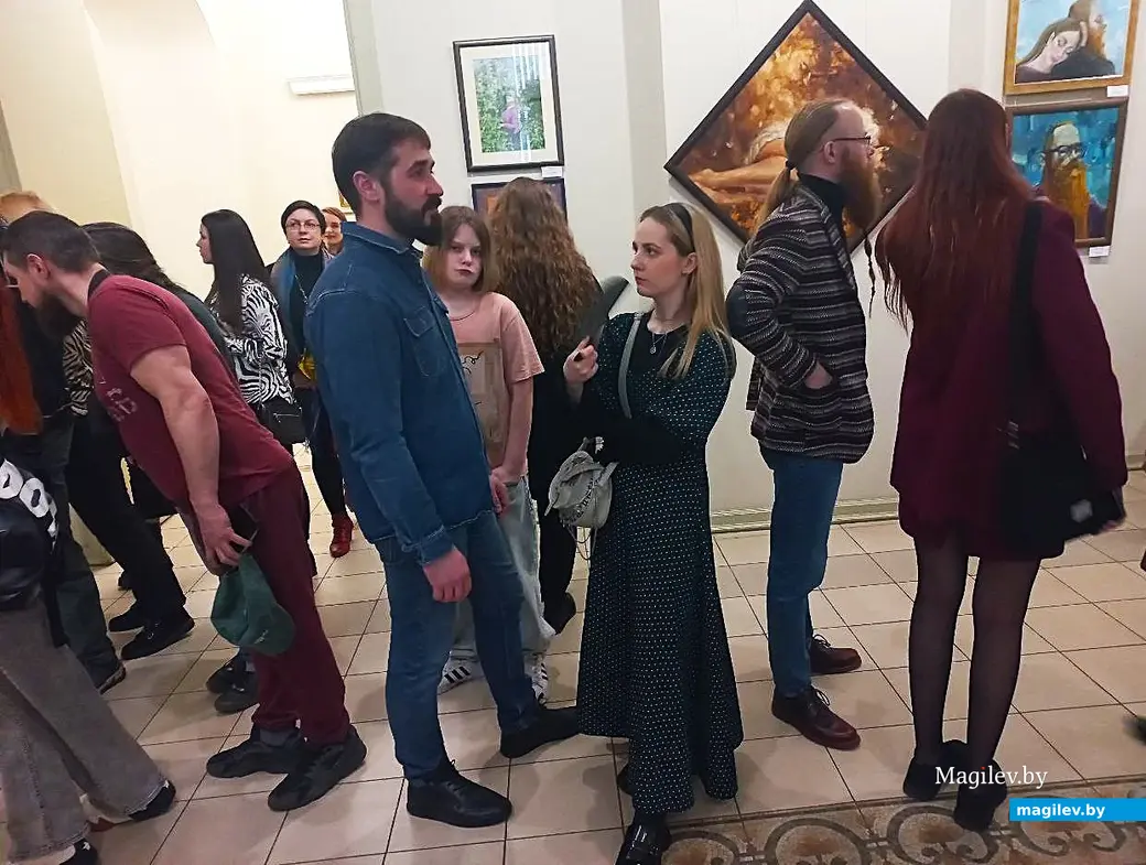 13.03.2025, Могилев, художественный музей имени Павла Масленикова. Торжественное открытие выставки картин Евгения Зайцева.