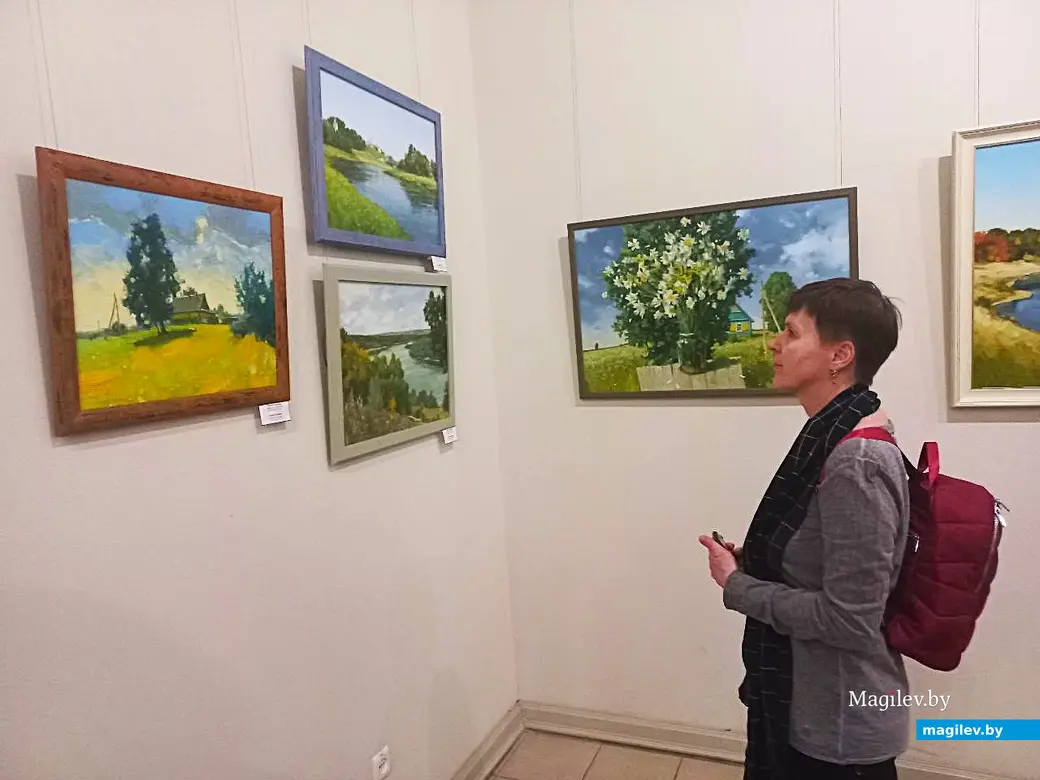 13.03.2025, Могилев, художественный музей имени Павла Масленикова. Торжественное открытие выставки картин Евгения Зайцева.