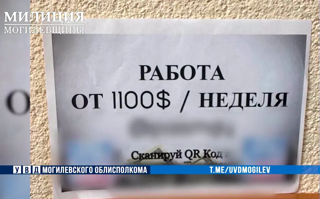 Могилевчанку задержали за рекламу наркомаркета. Фото ТК-Милиция Могилевщины.