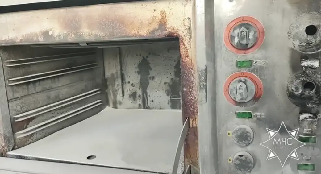 20.03.2025 г. Могилев. В детском саду загорелась плита. Фото: МЧС РБ