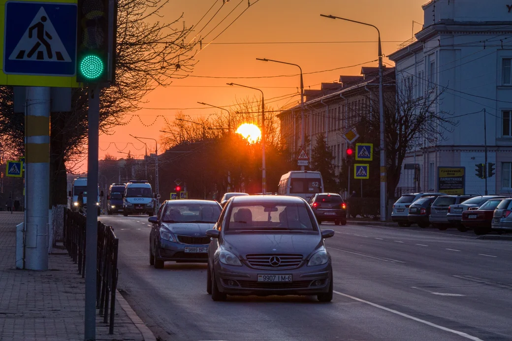 Вечерний Бобруйск. ул. Интернациональная.