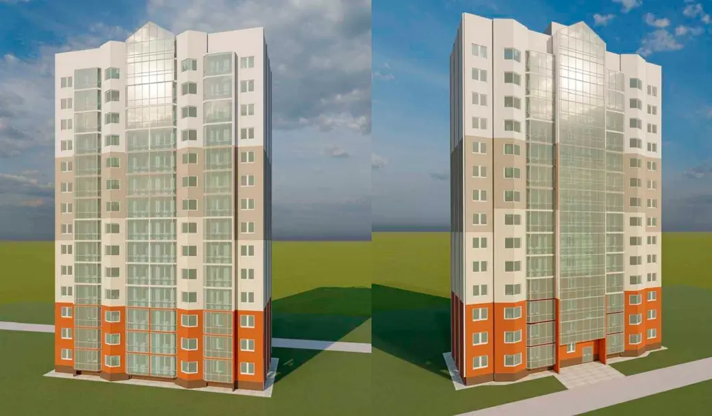 В Могилеве в районе дома №12 по улице Златоустовского планируют построить высотку. Проектное решение.