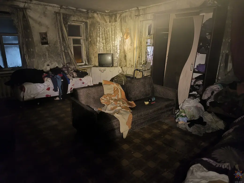 30.03.2025 г. Пожар в Мстиславле. Фото: Могилевское областное УМЧС