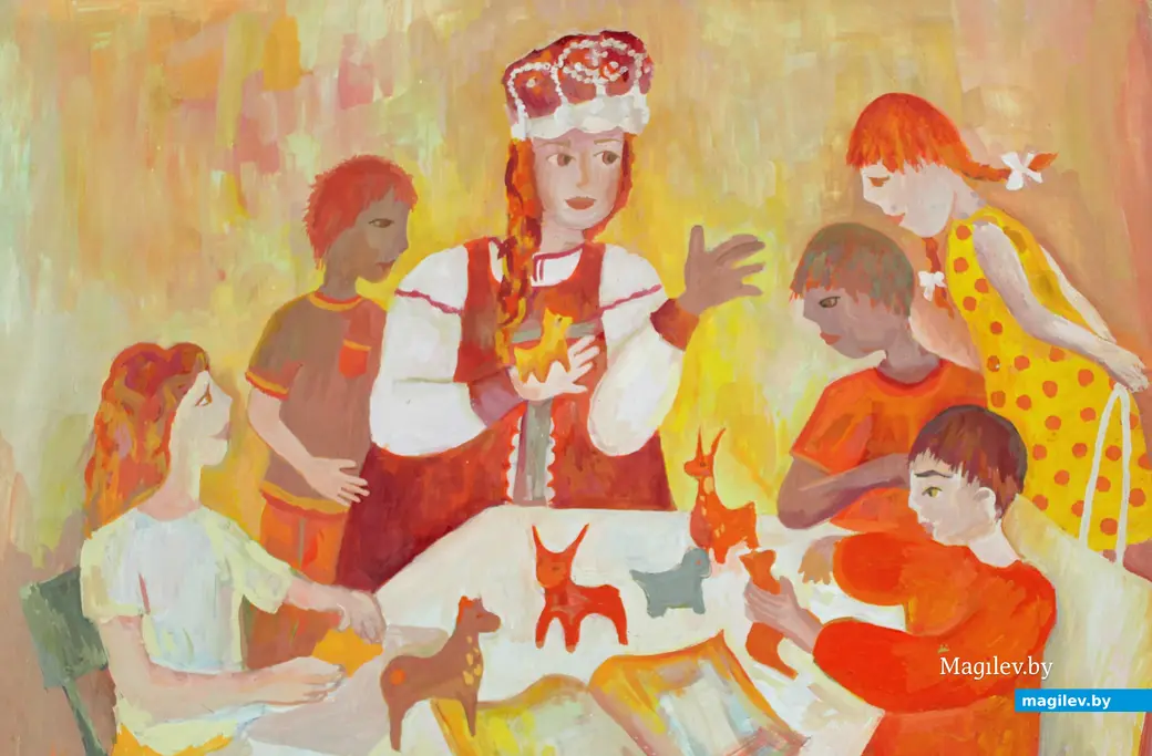 1 апреля 2025 года. Могилев. Выставочный зал. Выставка рисунков детей из Пензенской области.