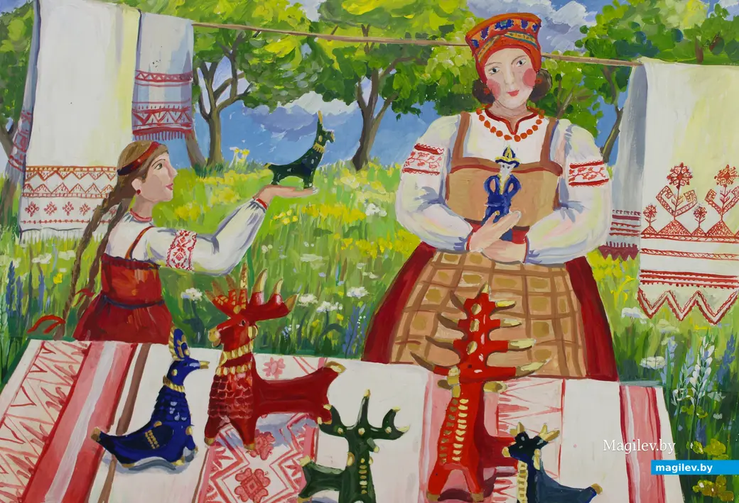 1 апреля 2025 года. Могилев. Выставочный зал. Выставка рисунков детей из Пензенской области.