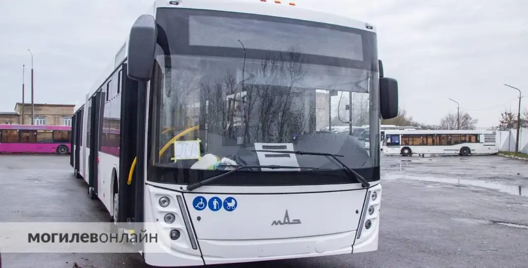 Апрель 2025 г. Могилев. Новые «автобусы-гармошки» большой вместимости начнут курсировать по городу.