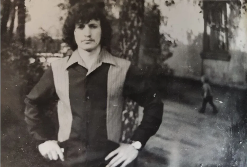 Бобруйск, 1973 год. Вячеслав Ванчукевич возле дома на Московской, 33.