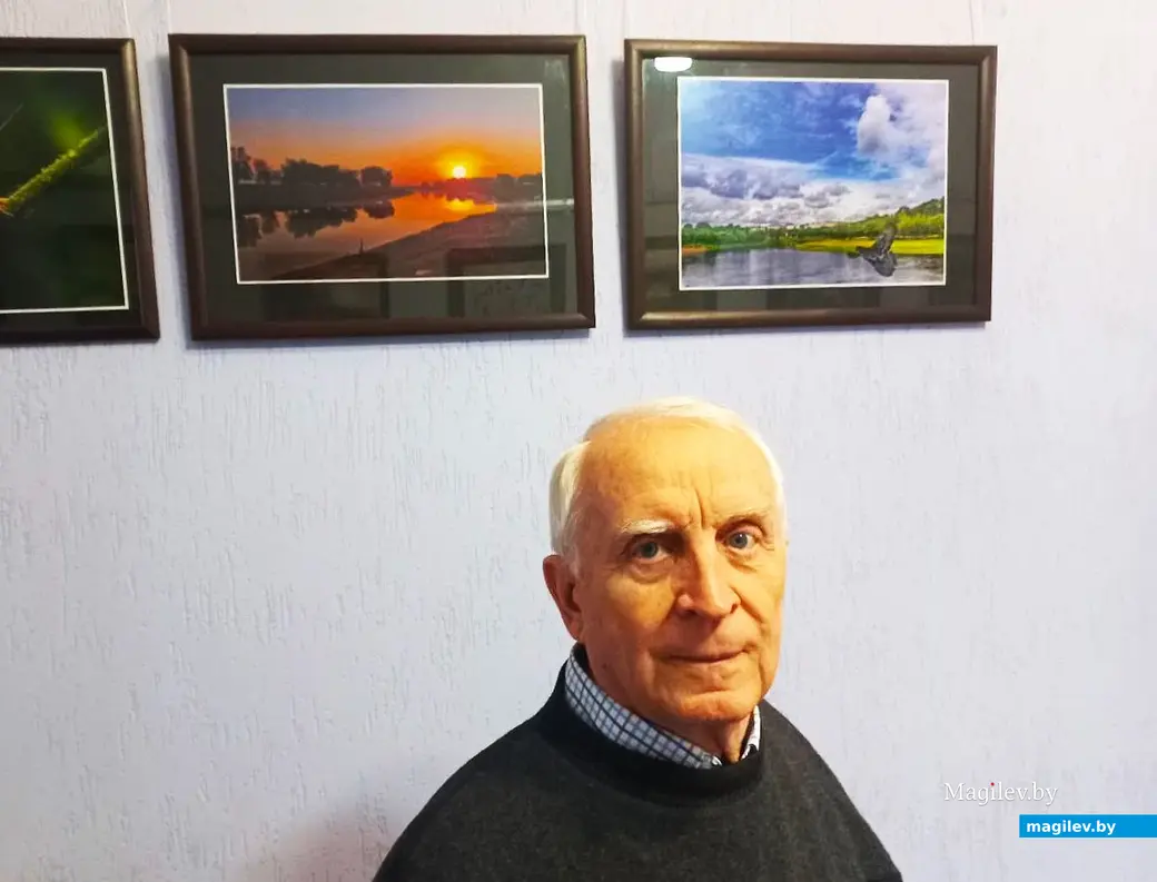 10.05.2025, Могилев. Открытие персональной фотовыставки Валентина Сидоренко (на фото) «Я вижу так…».