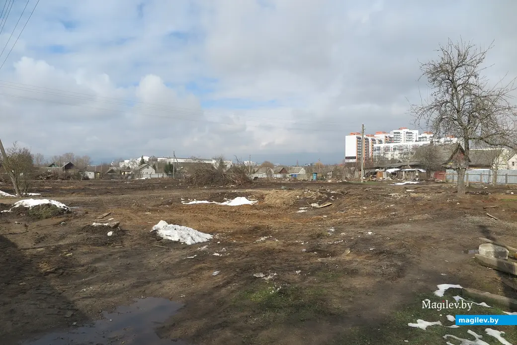 13.04.2025 г. Могилев, Заднепровье. Вскоре здесь начнут рыть котлован.