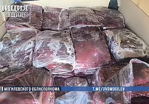 Мясо без документов вез могилевчанин в Мстиславль для перепродажи в соседнюю страну