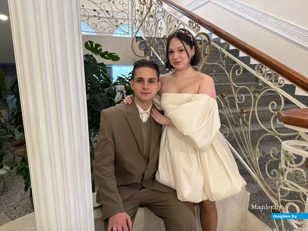  06.02.2026 г. Могилев, ЗАГС. Свадебная пара недели: Елизавета Земцова и Иван Крепчук.