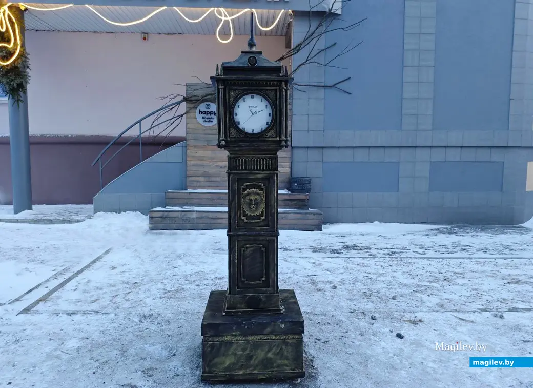 30 декабря 2025 года. Могилев. Улица Ленинская. Башенные часы.