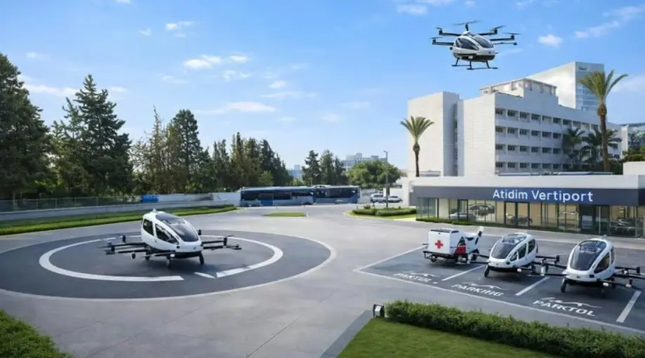 Визуализация нового комплекса. Фото: Air Taxi Israel.