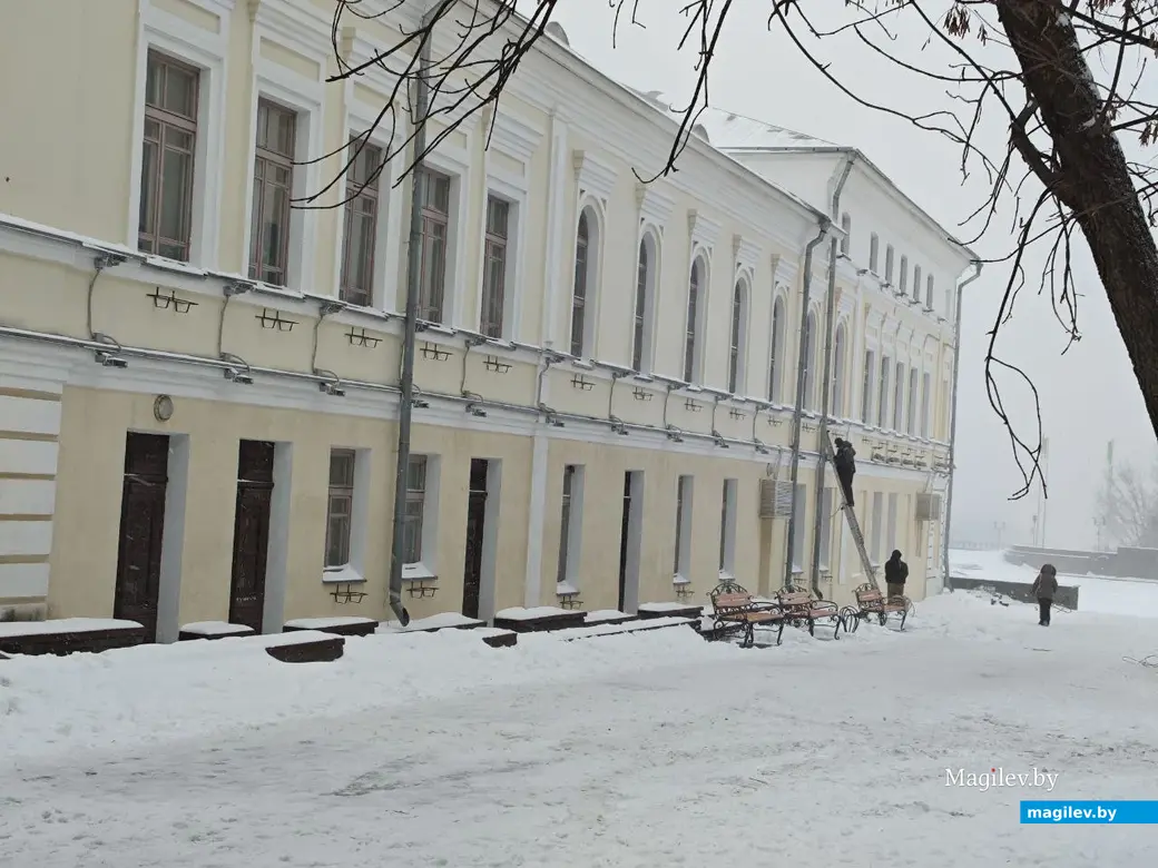 8 января 2026 года. Могилев. Улица Ленинска. Участок от площади Славы до улицы Болдина.