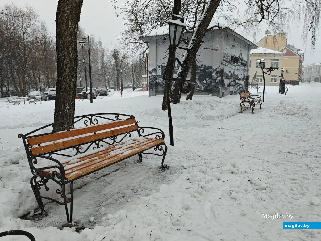 8 января 2026 года. Могилев. Улица Ленинска. Участок от площади Славы до улицы Болдина.