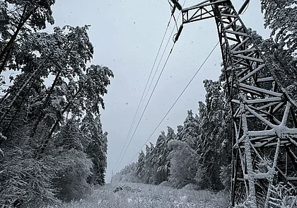 Энергетики Могилевской области в связи со снегопадом перешли в режим повышенной готовности