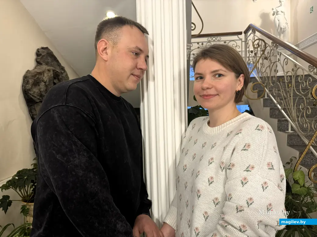   09.01.2026 г. Могилев. ЗАГС. Молодожены недели: Антон и Юлия Бойковы.