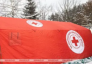 На улицах Могилева работают мобильные пункты обогрева Красного Креста